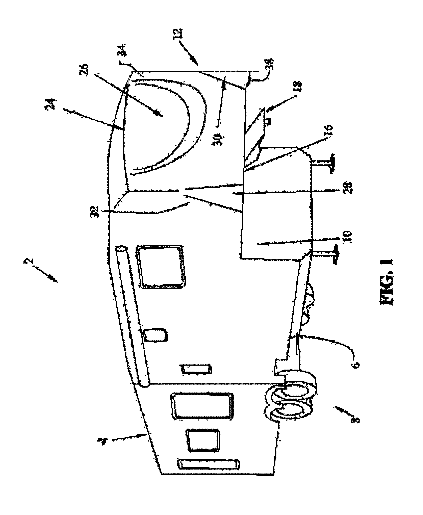 Travel trailer having improved turning radius