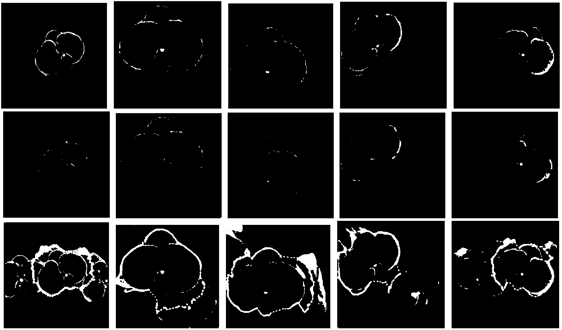 Flowering plant flower image division extracting method