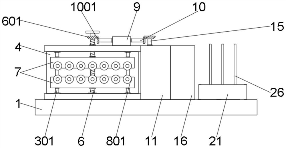 Winding device for stainless steel spring wire machining