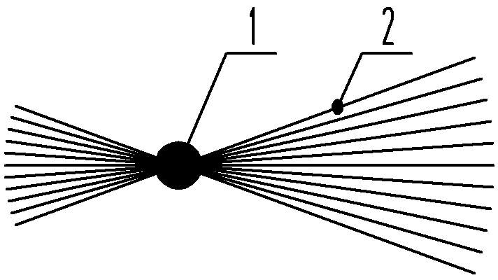 Preparation method of modified comet fiber filtering material