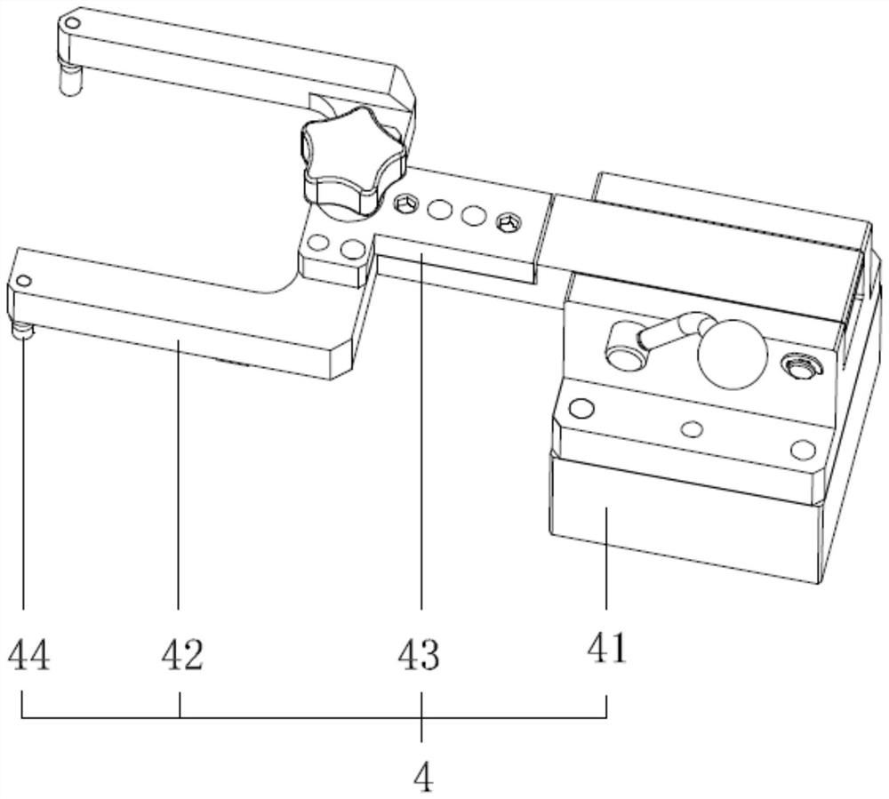 Automobile exhaust pipe part detection tool and detection method