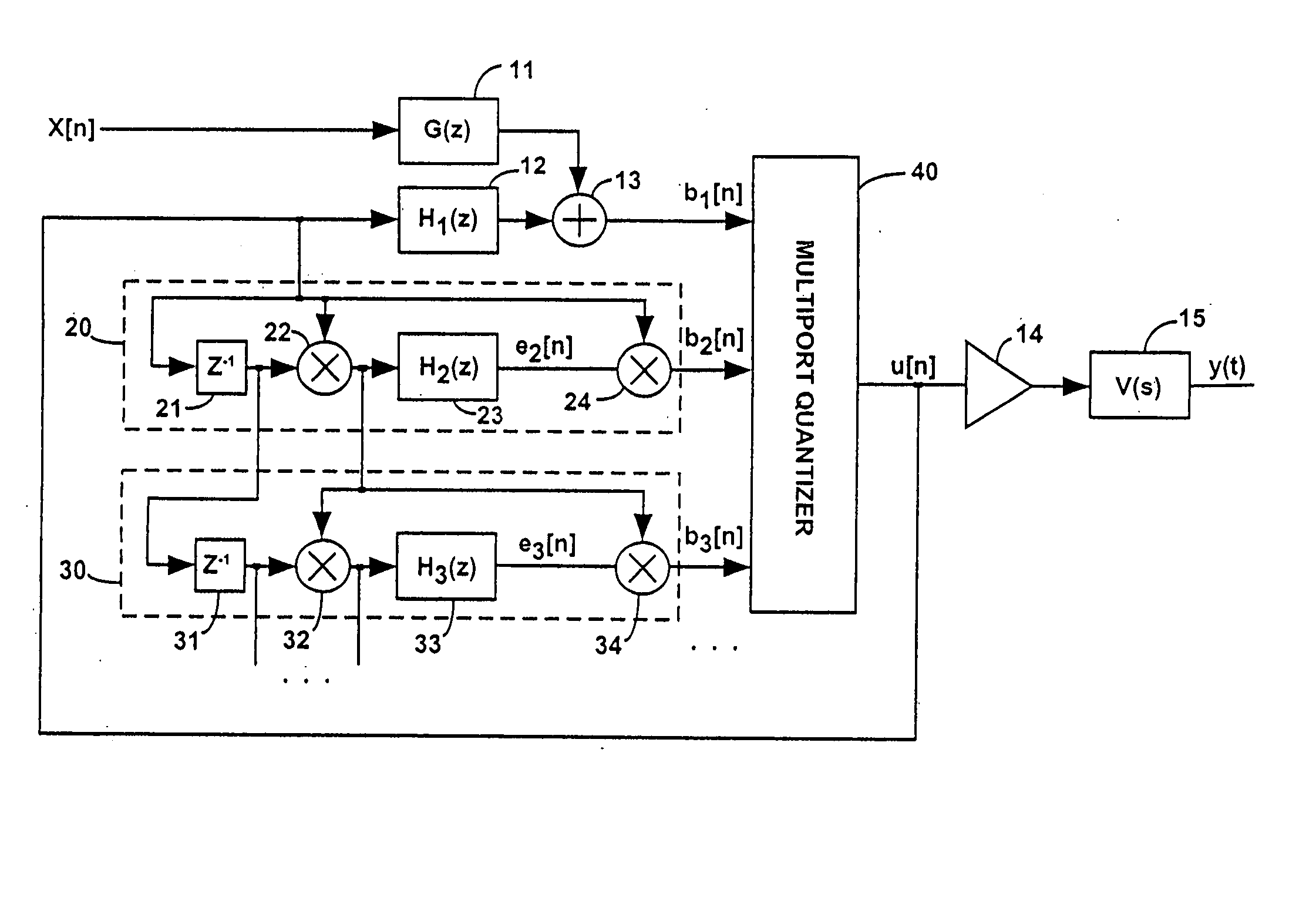 Oversampling D/A converter and method for shaping nonlinear intersymbol interference in an oversampling D/A converter