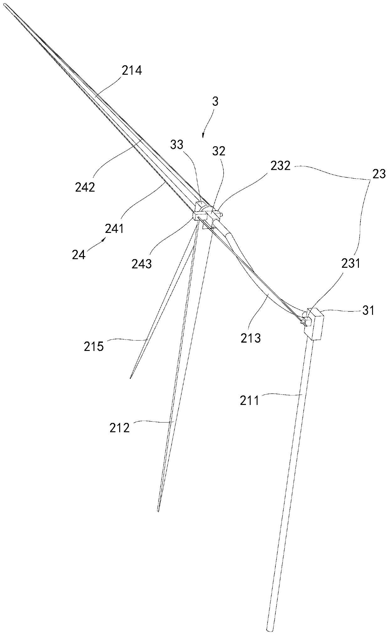 Bird-imitating active folding wing structure