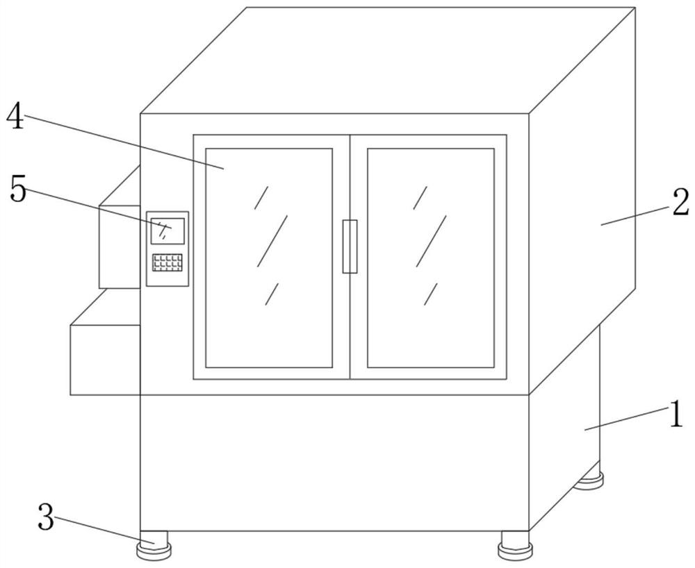 Polishing device with noise reduction function for machining