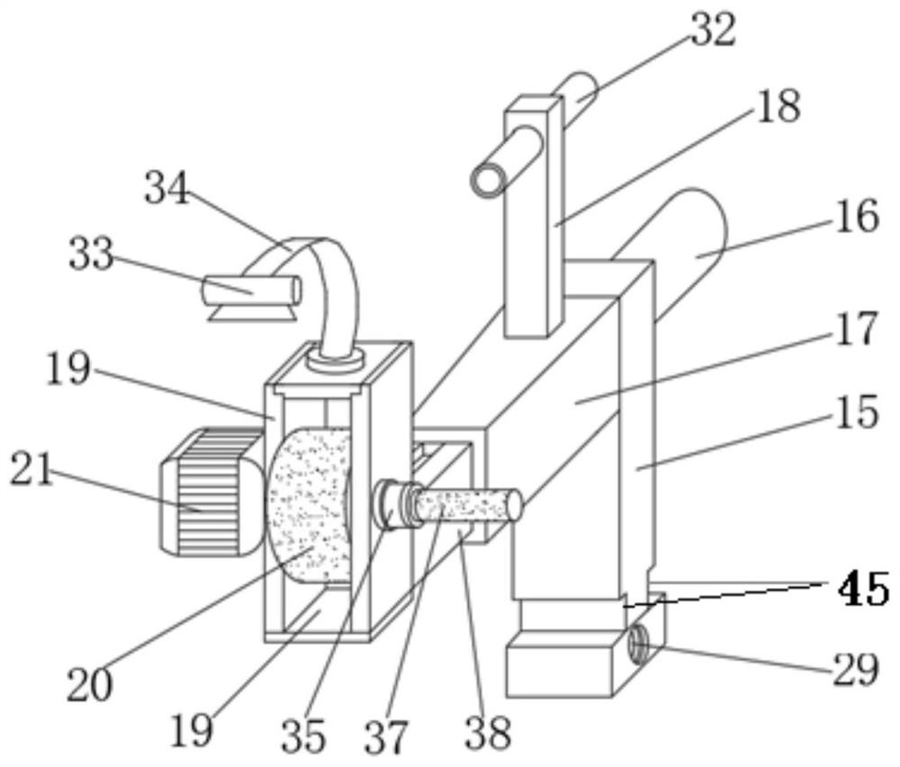 Polishing device with noise reduction function for machining