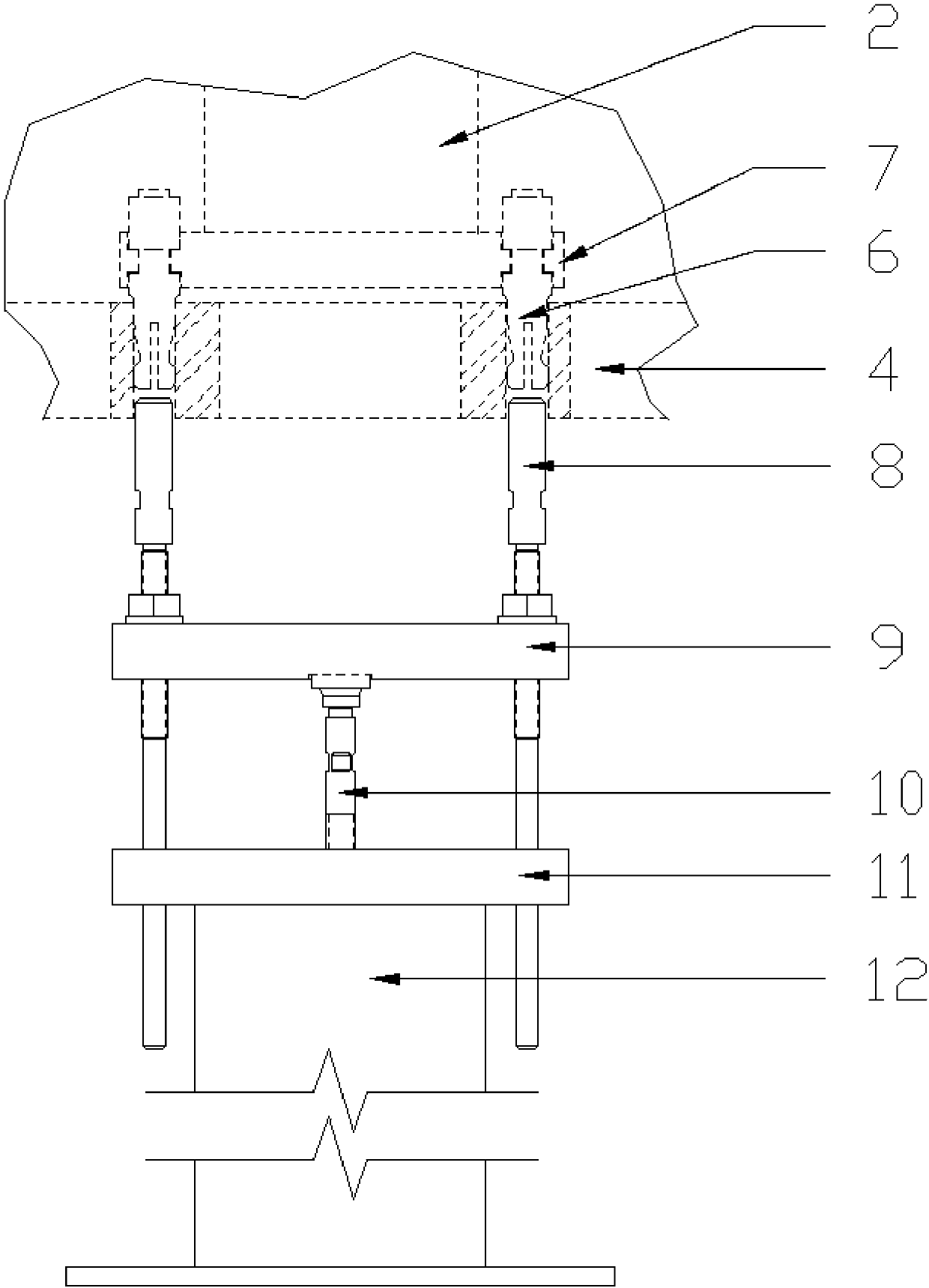 Field disassembling and assembling process of upper reactor internal control rod guide cylinders