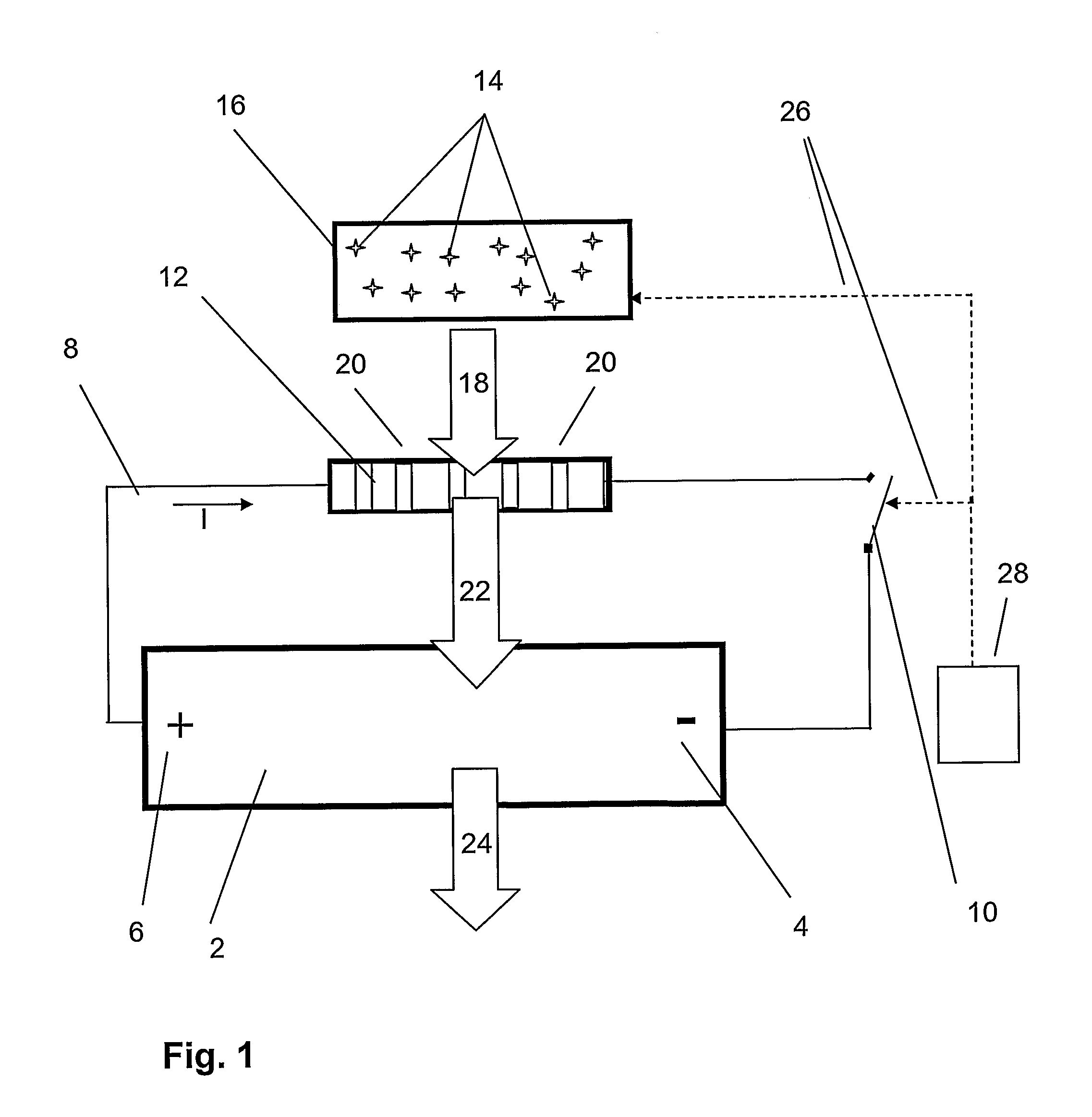 Method and arrangement for discharging an energy storage system for electrical energy