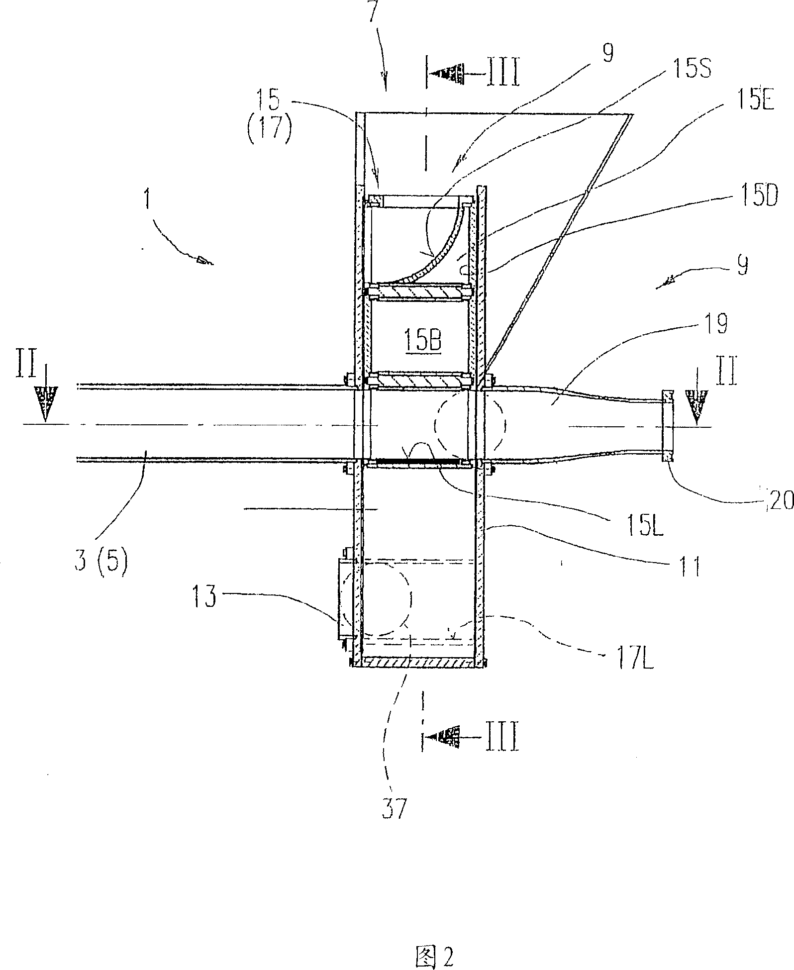 Thick matter piston pump