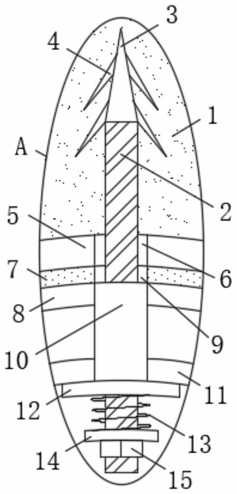 High-ground-stress weak surrounding rock tunnel supporting structure and construction method thereof