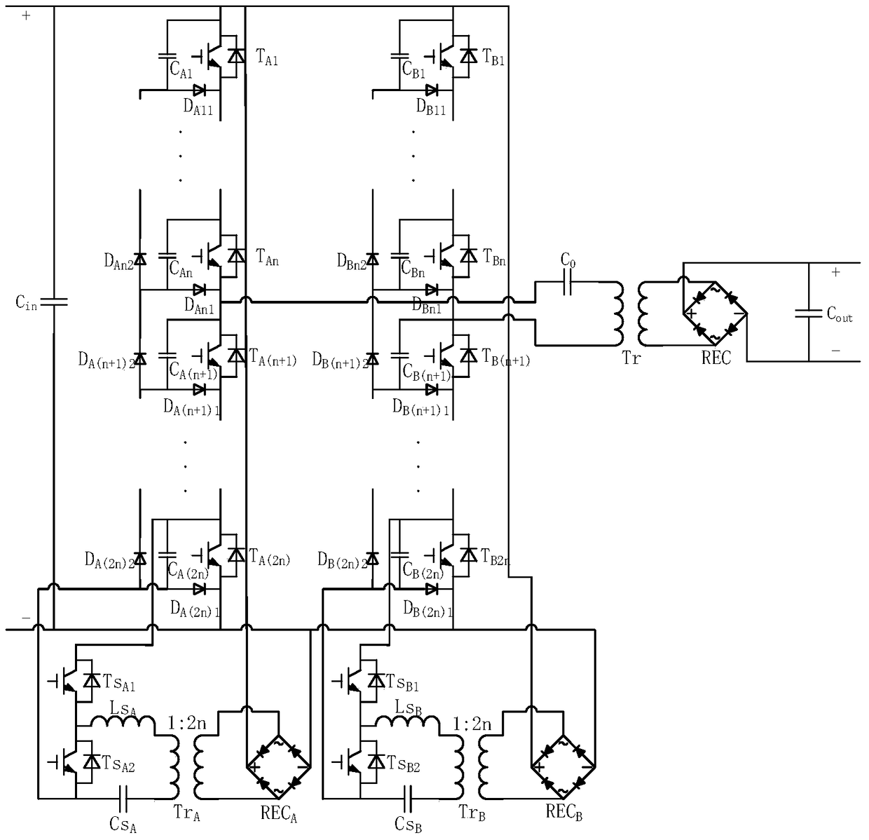 Diode Clamp Power Switch Series HVDC Transformer