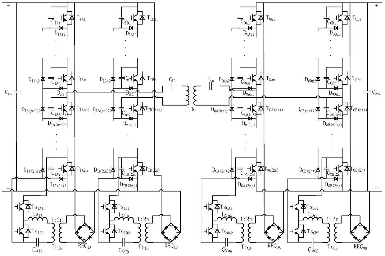 Diode Clamp Power Switch Series HVDC Transformer