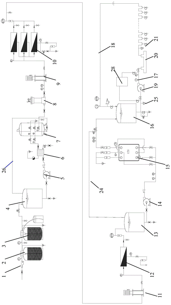 Water supply system of medical purified water with high quality