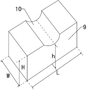 Concrete cushion block and preparation technology thereof