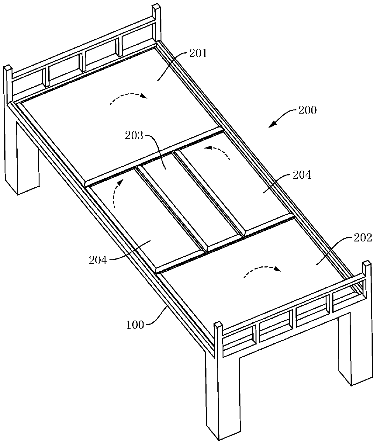 Nursing bed for critical patients and paralyzed patients