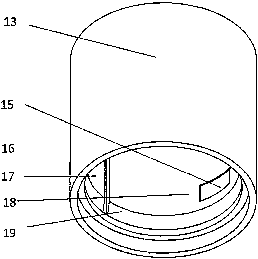 Device for detecting dielectric property of ice core while drilling in combination with polar-air core-drilling type rotary jetting drill bit