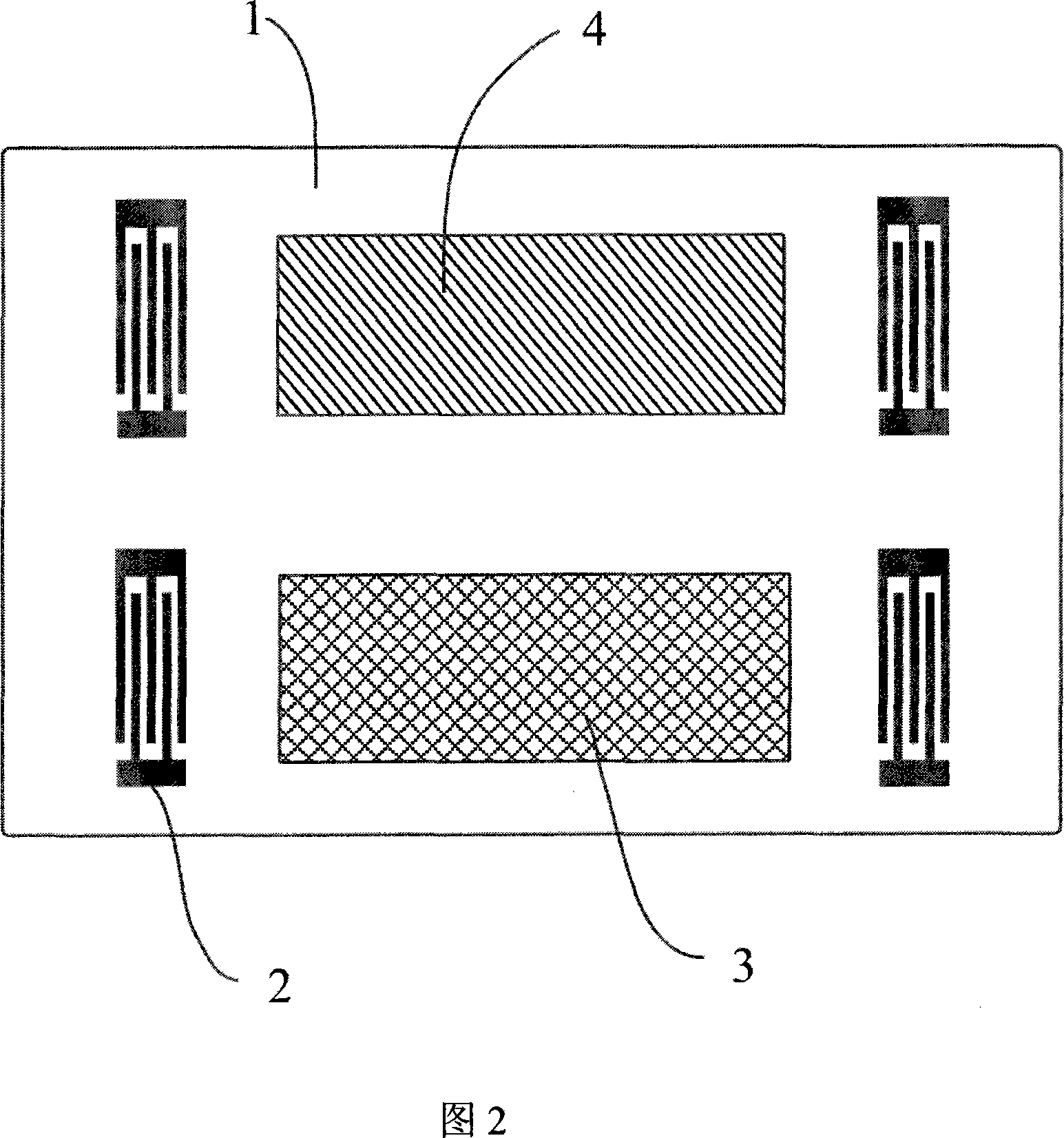 Two-channel sonic surface wave gas sensors having humidity compensate function