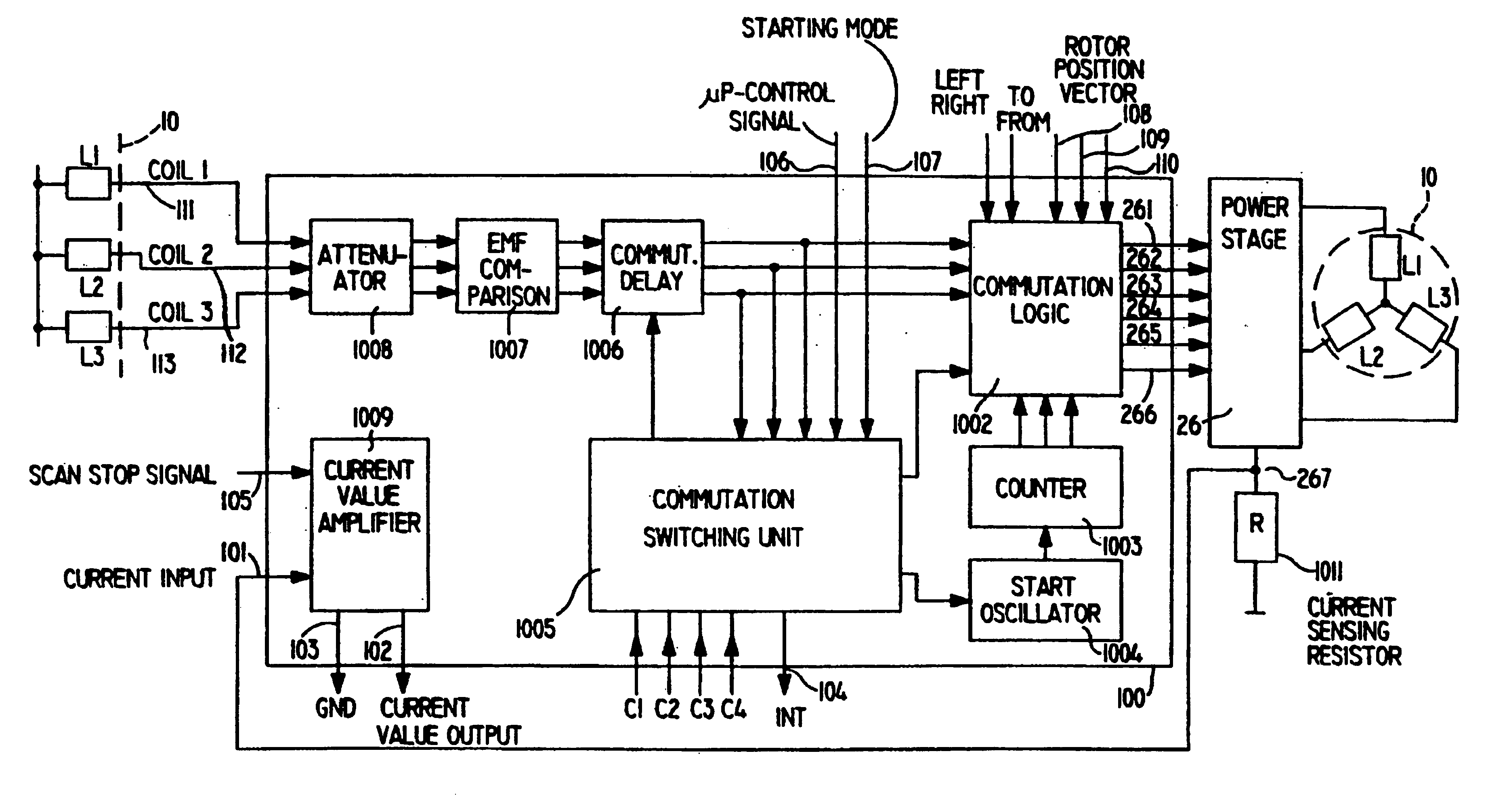 Apparatus and method for controlling brushless electric motors and position encoders and indicating position thereof