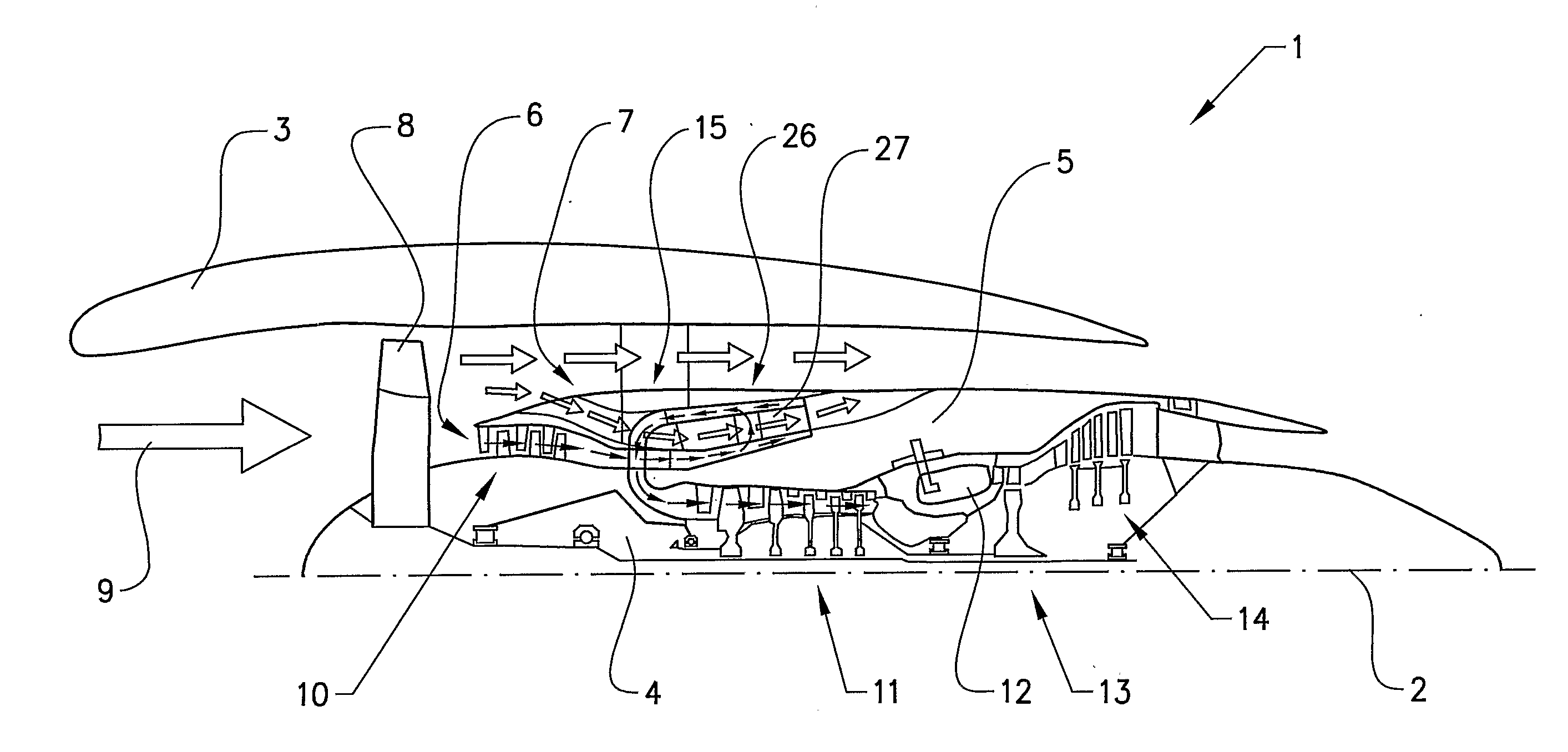 Annular gas turbine housing component and a gas turbine comprising the component