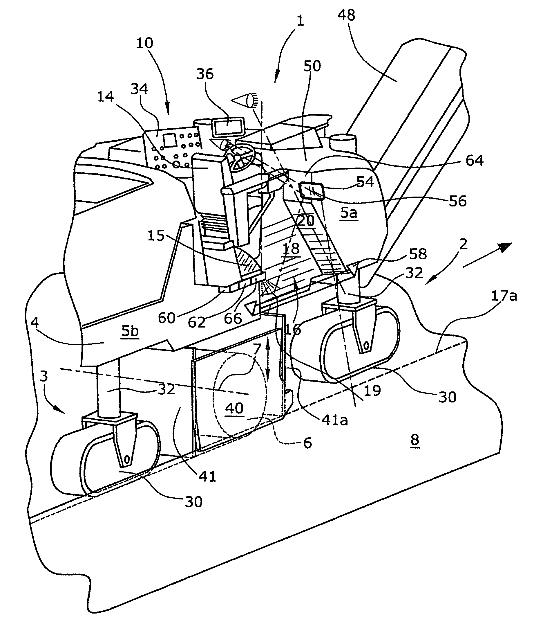 Automotive road milling machine, in particular large milling machine