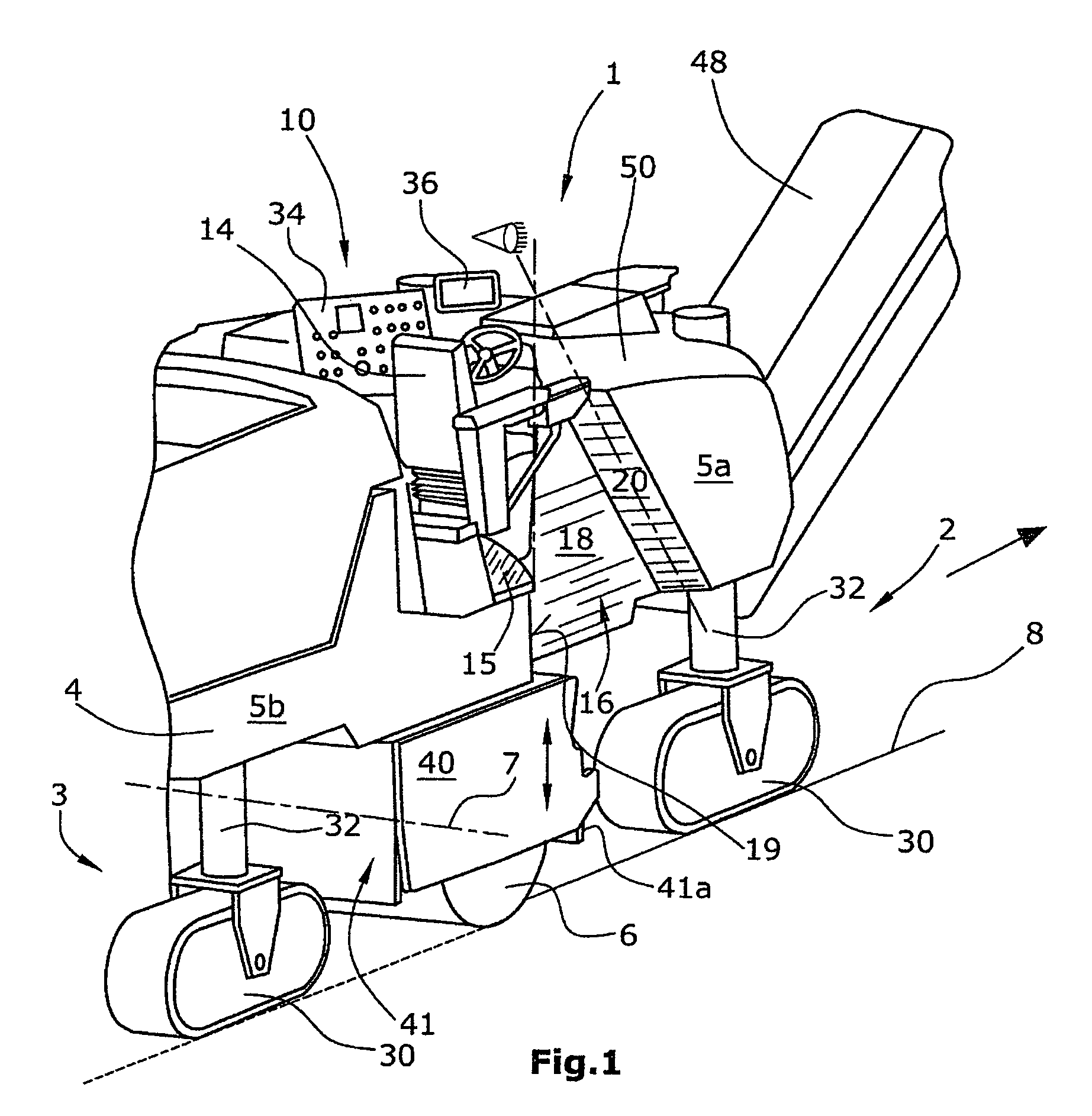 Automotive road milling machine, in particular large milling machine