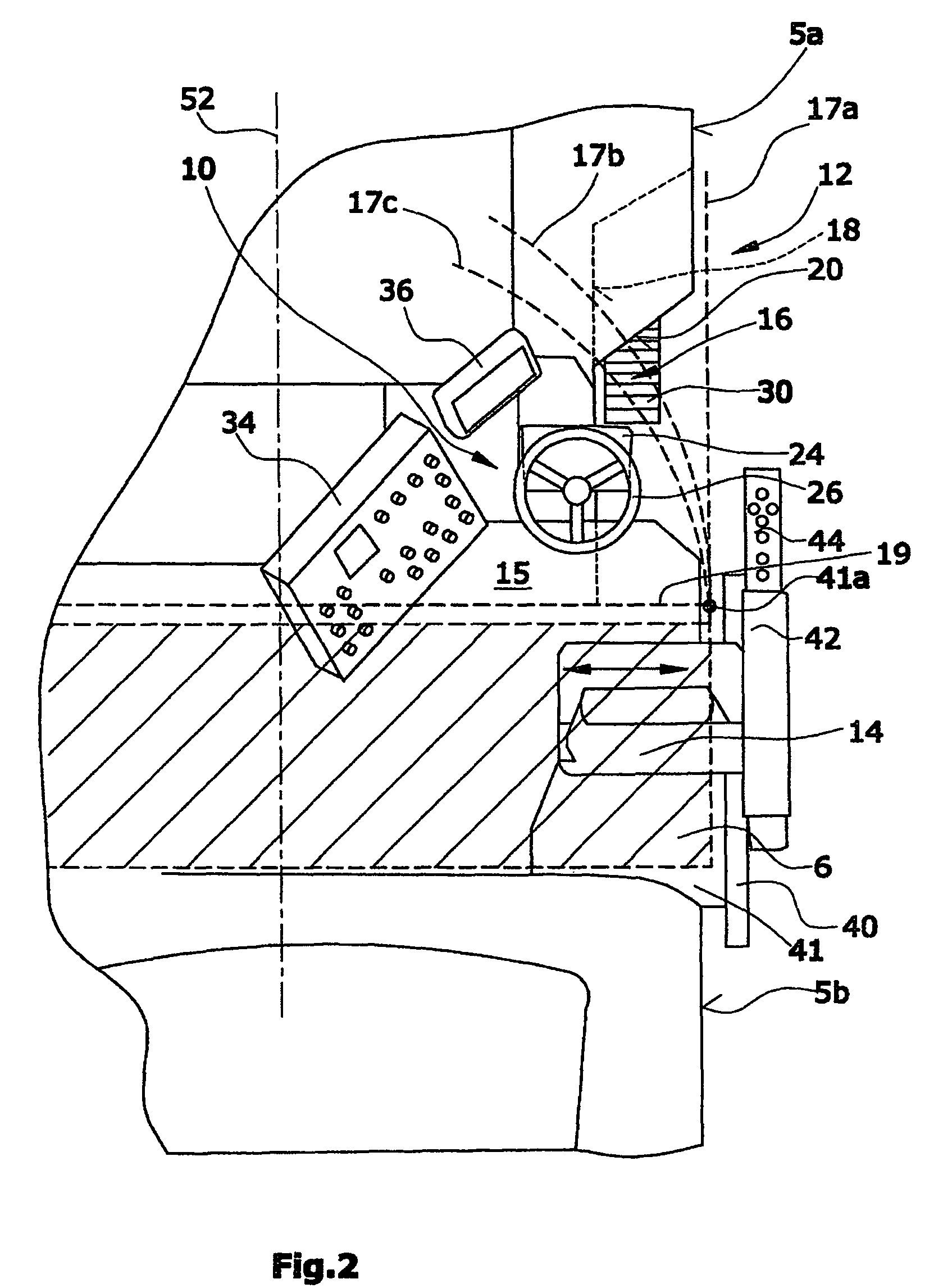 Automotive road milling machine, in particular large milling machine