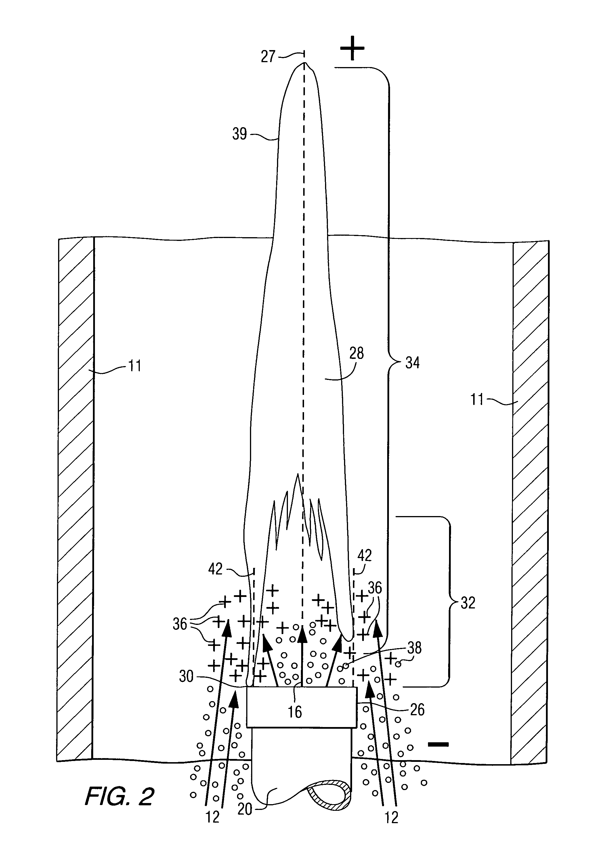 Electric flame control using corona discharge enhancement