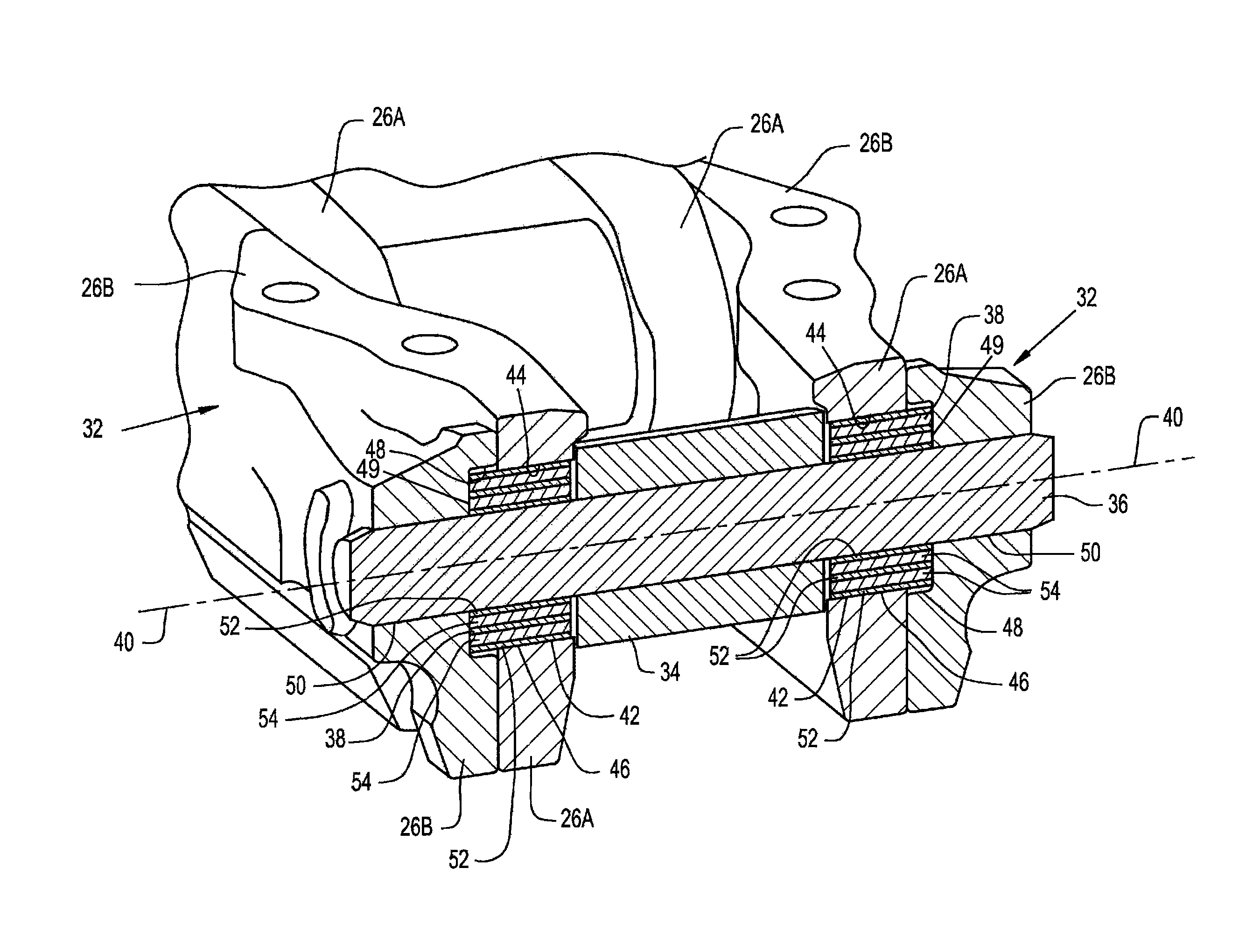 Track chain joint for a crawler type work vehicle