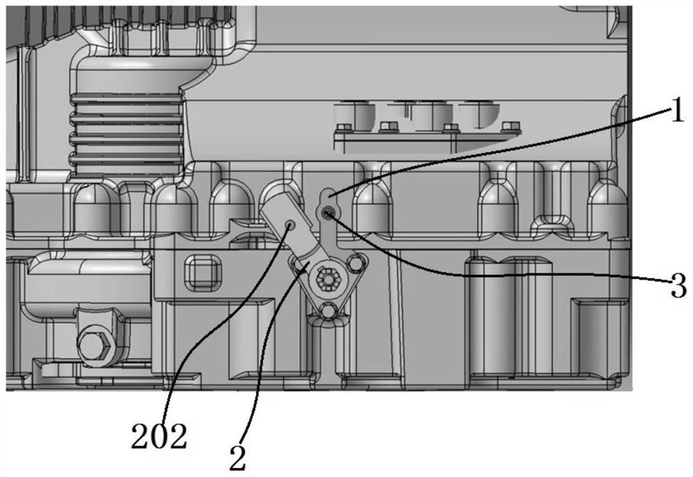 AT automatic gearbox emergency gear locking device