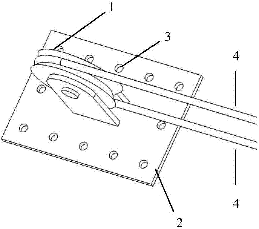 Self-resetting energy-consuming cable support