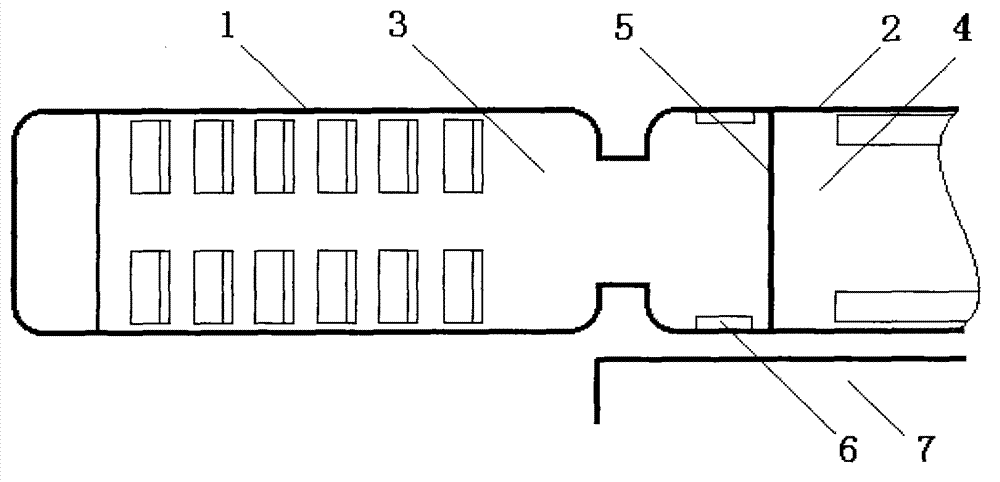 Subway train marshalling with length beyond platform