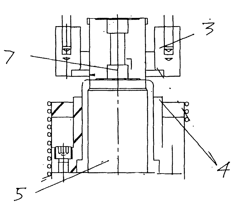 Double-station riveting mold for riveting and locking of opening of steel barrel