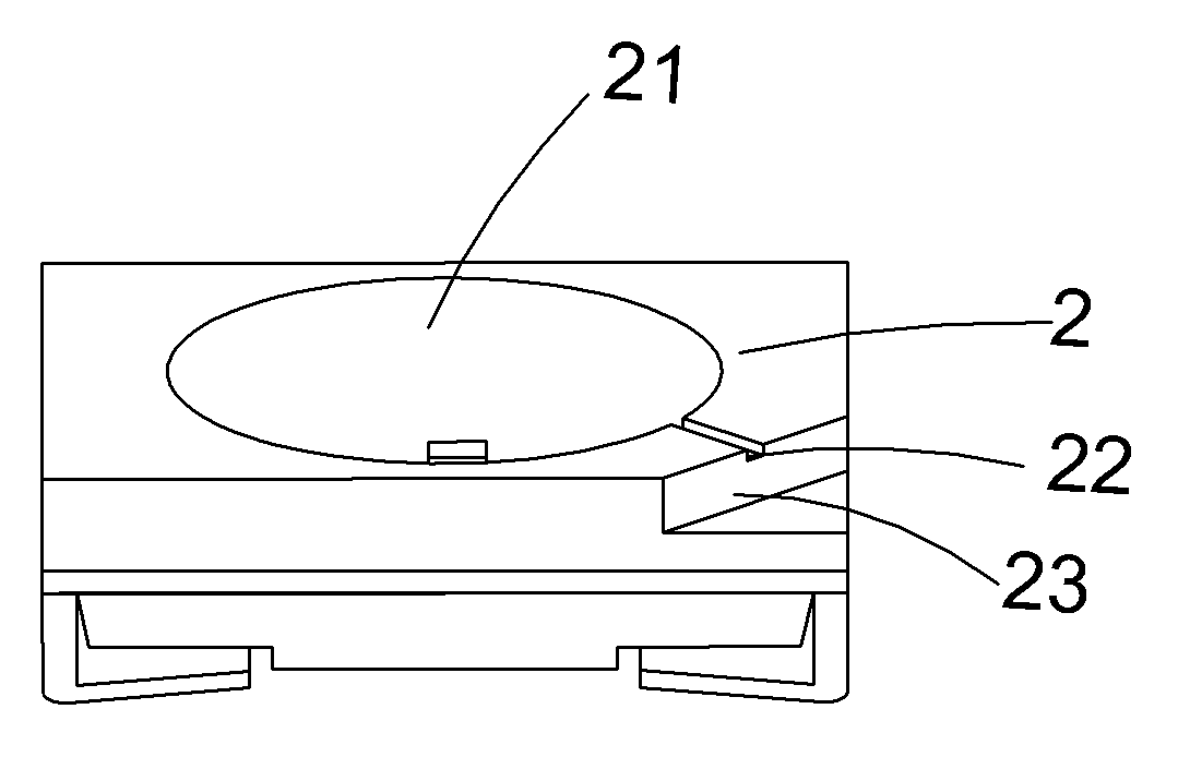 Light emitting diode (LED) and encapsulating method thereof