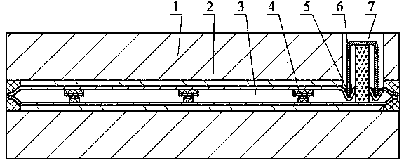 Ceramic composite vacuum plate with getters and preparation method of ceramic composite vacuum plate