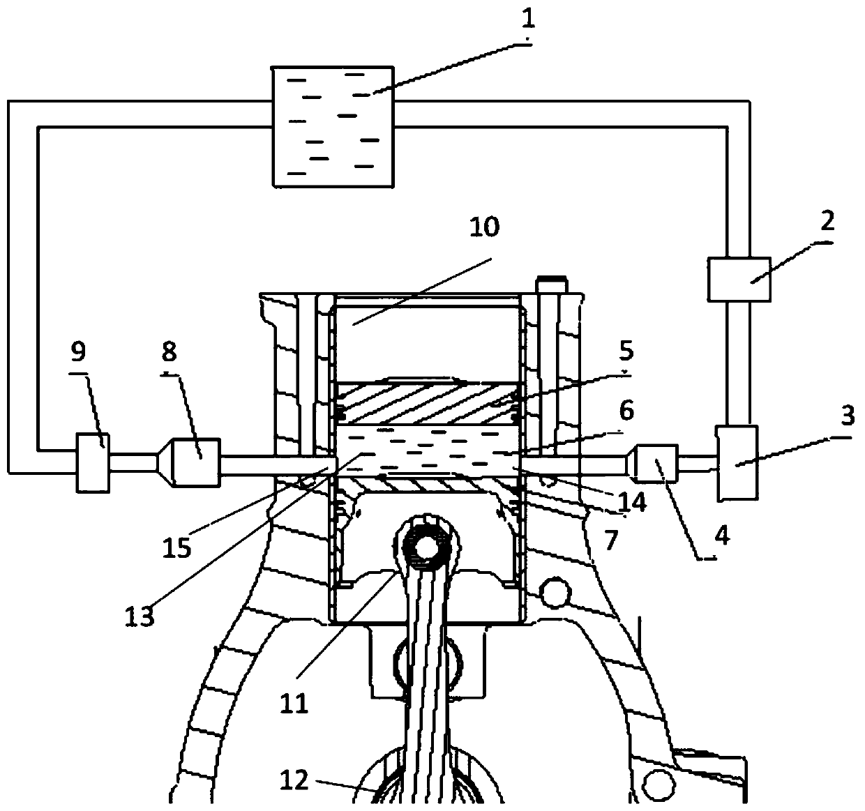 A continuously variable compression ratio engine device and compression ratio conversion method