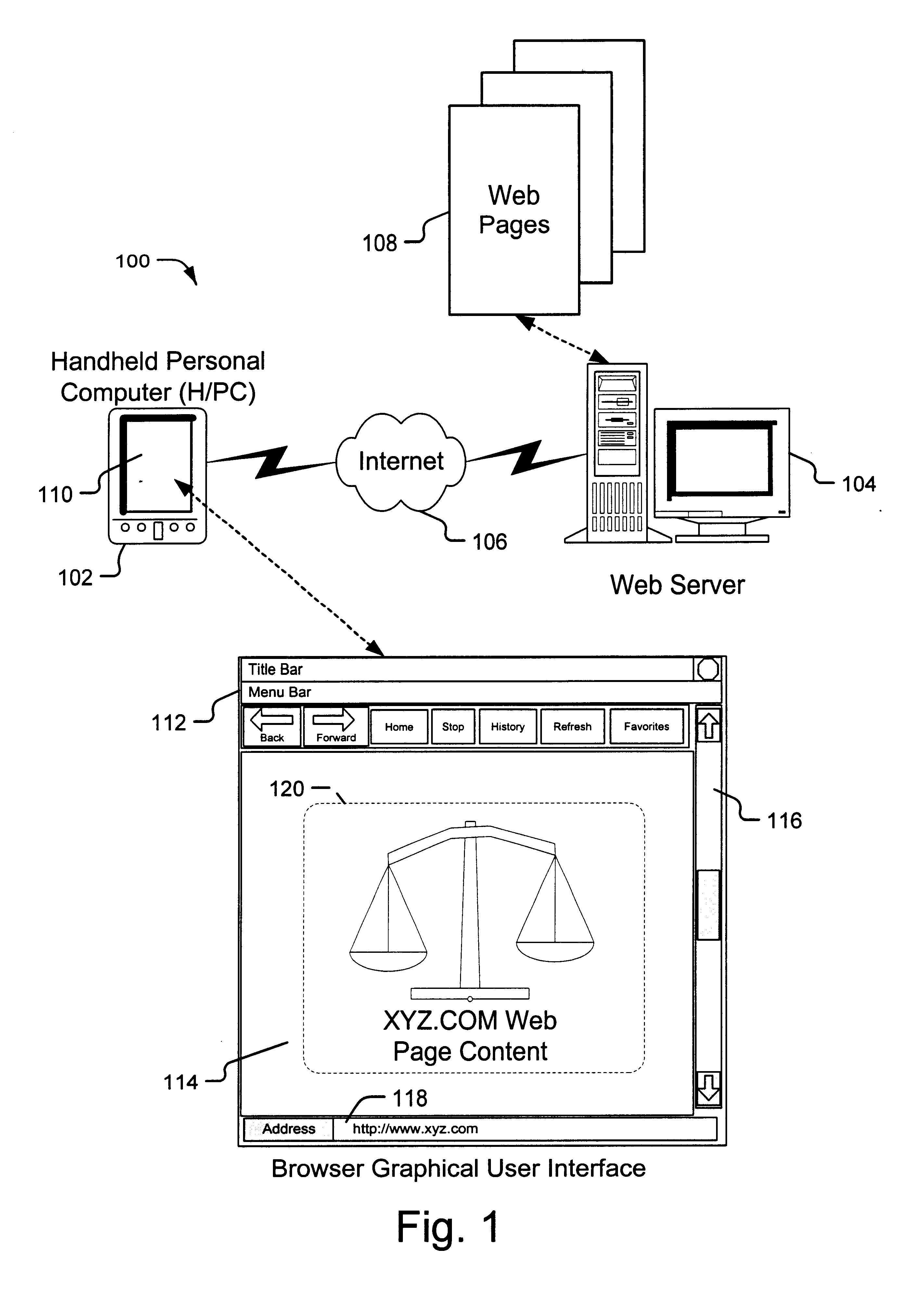 Method and system for accessing web pages in the background