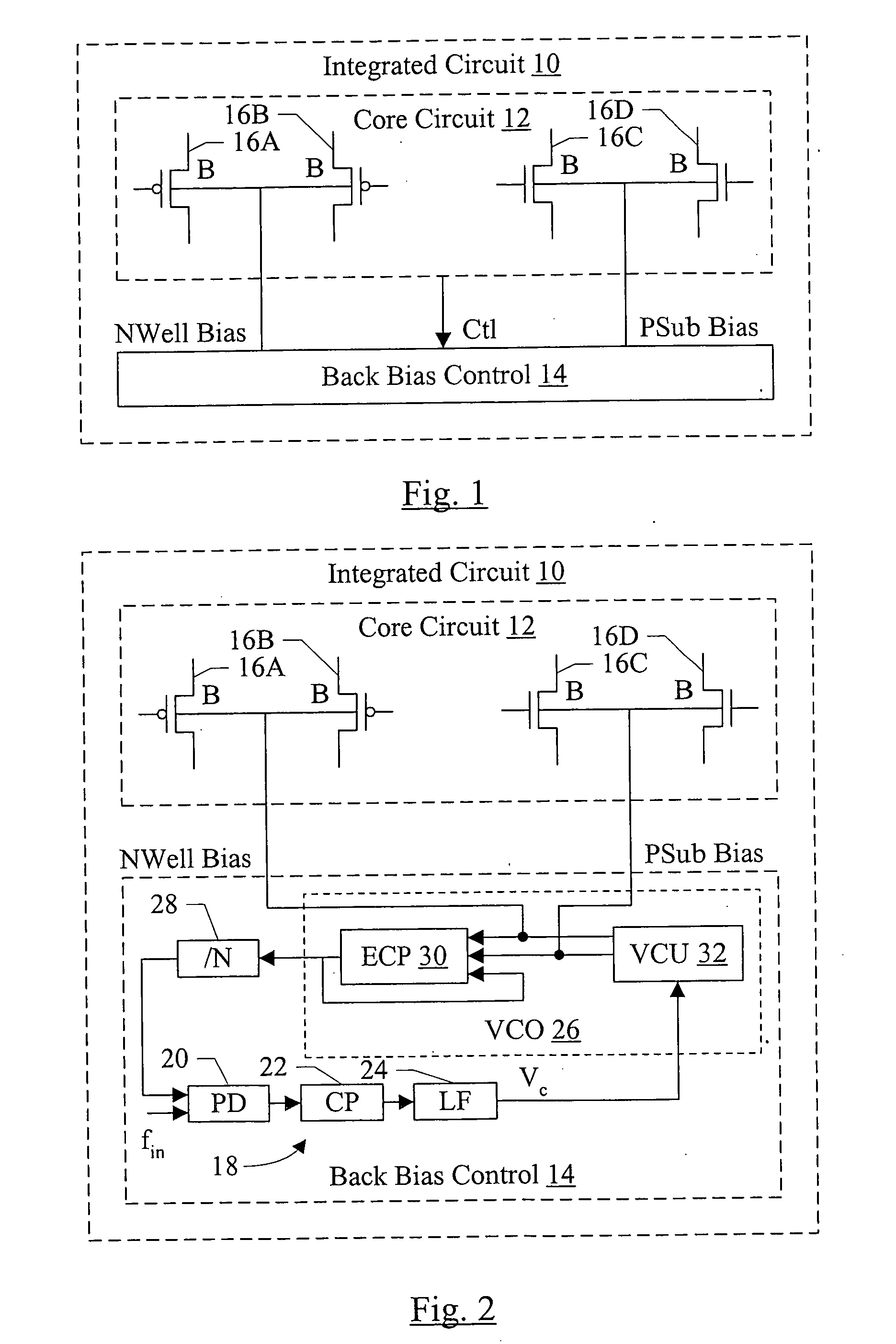 Wearout compensation mechanism using back bias technique