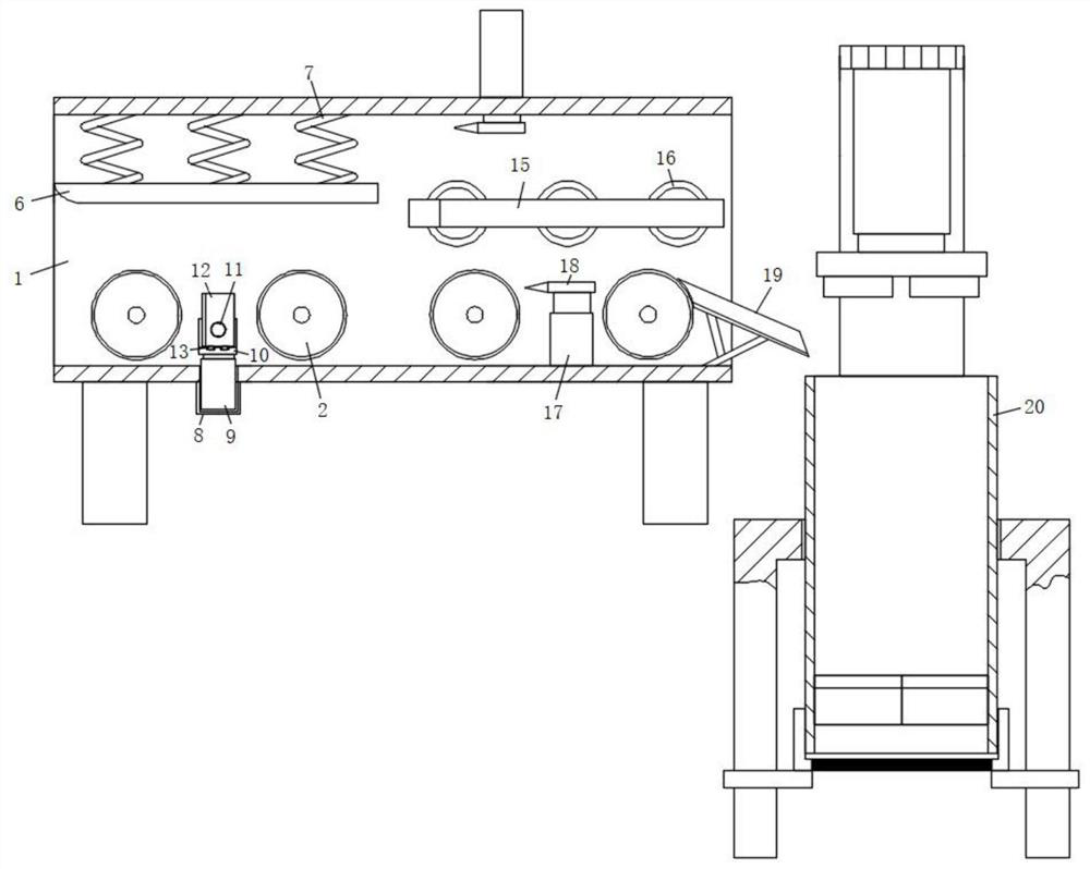 Shredding device for sweet potato vermicelli production