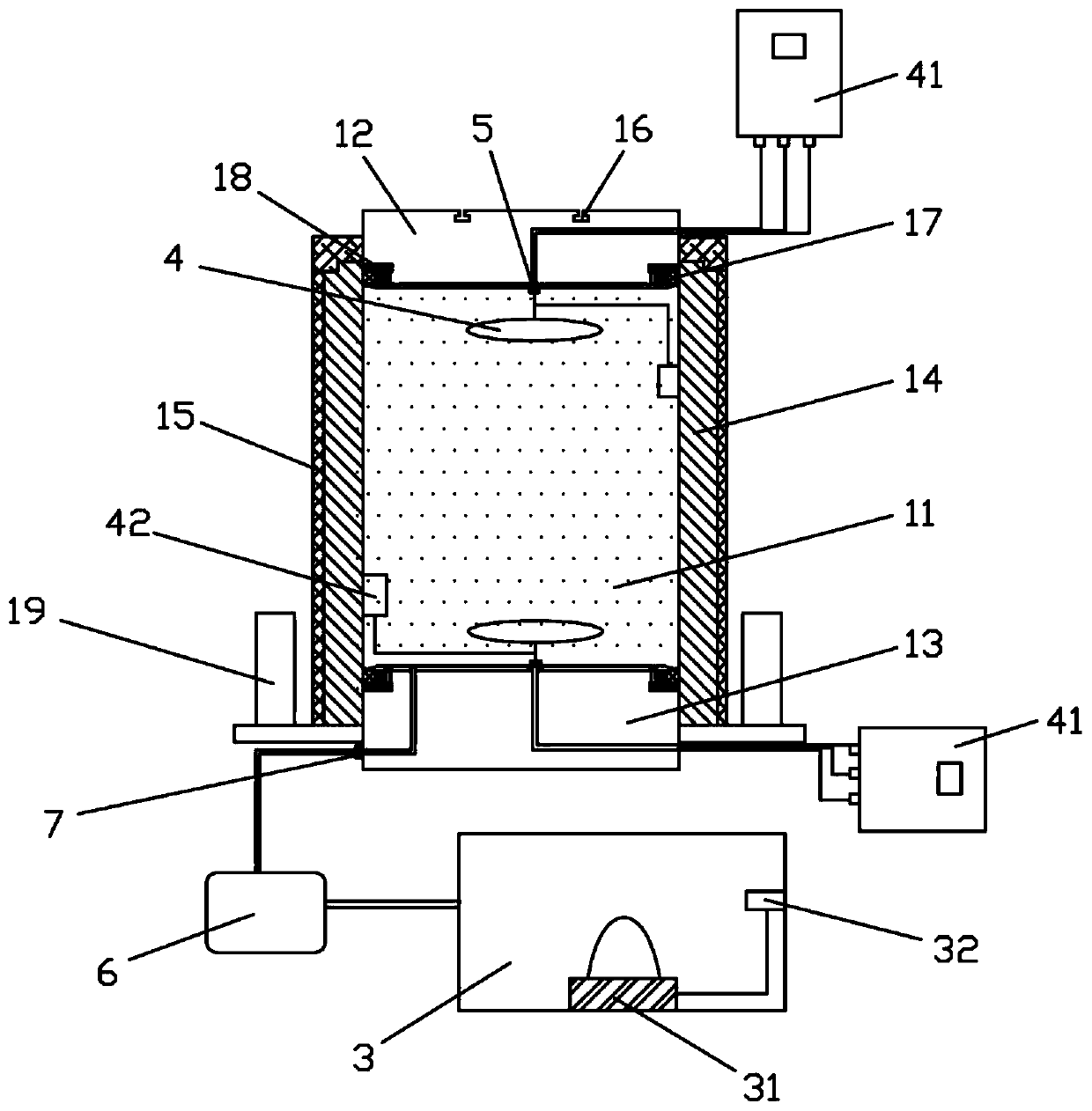 A frame-type ultra-high pressure environment simulation device and test method