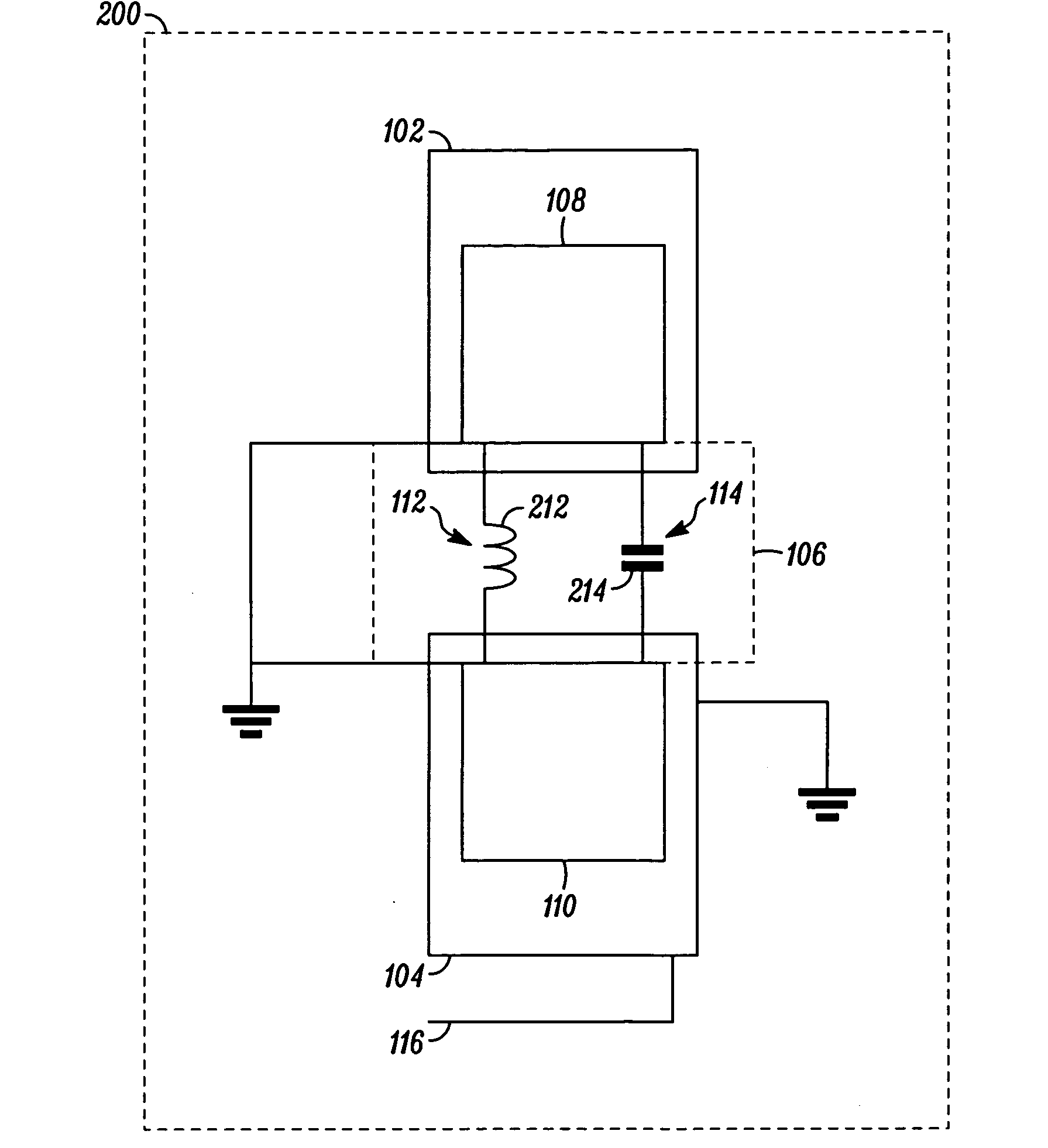 Wireless device with distributed load