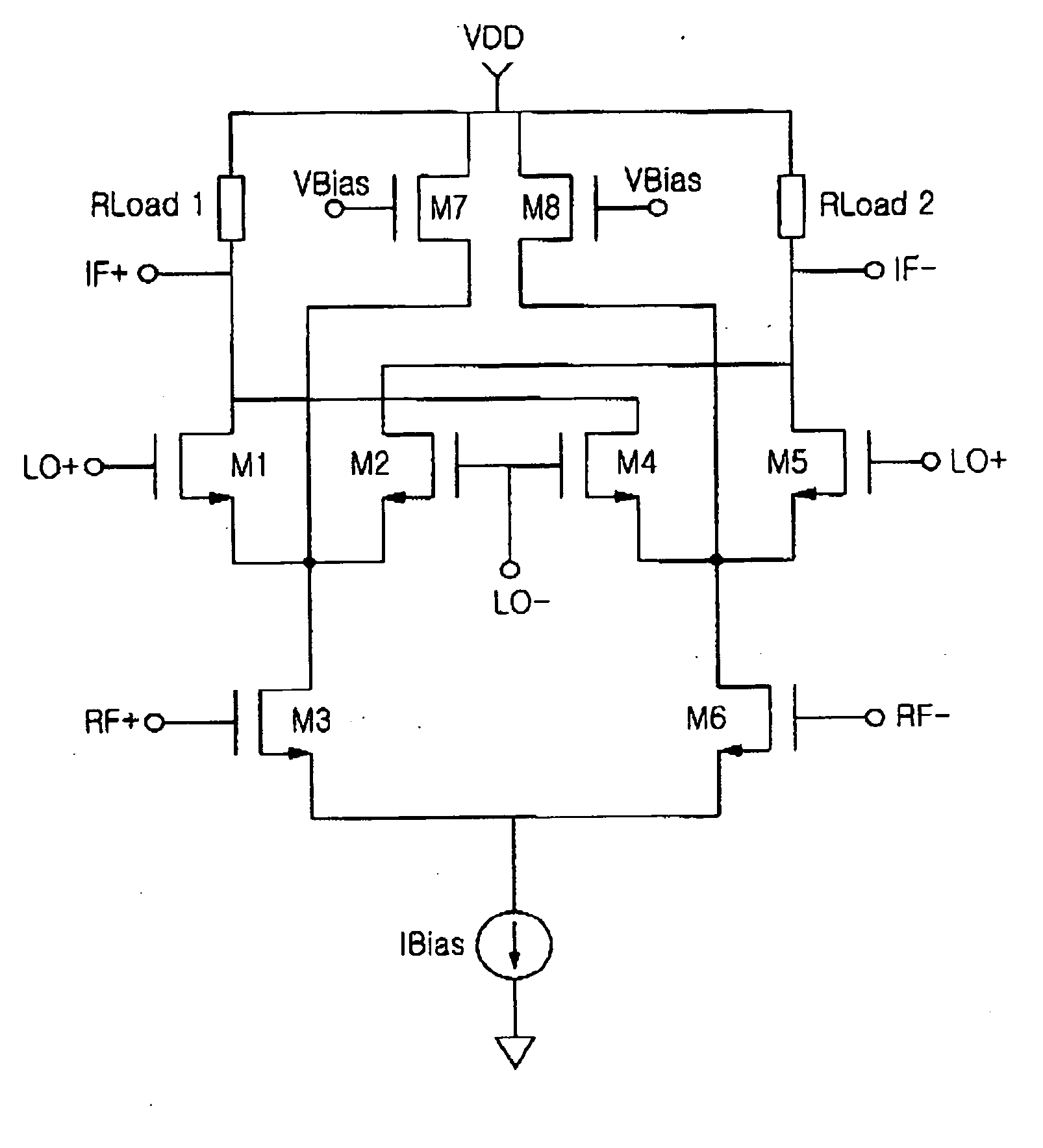 CMOS mixer for use in direct conversion receiver