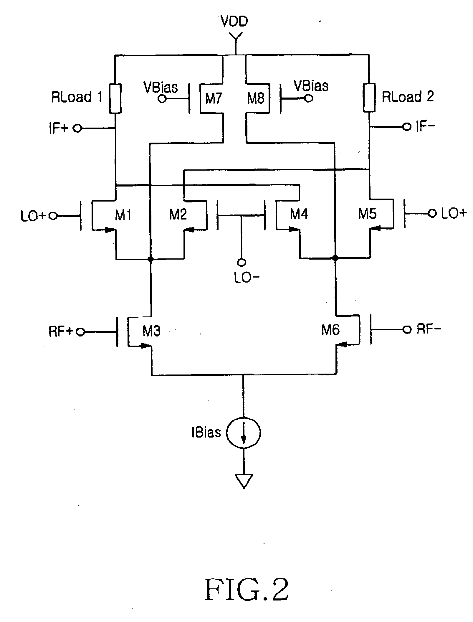 CMOS mixer for use in direct conversion receiver