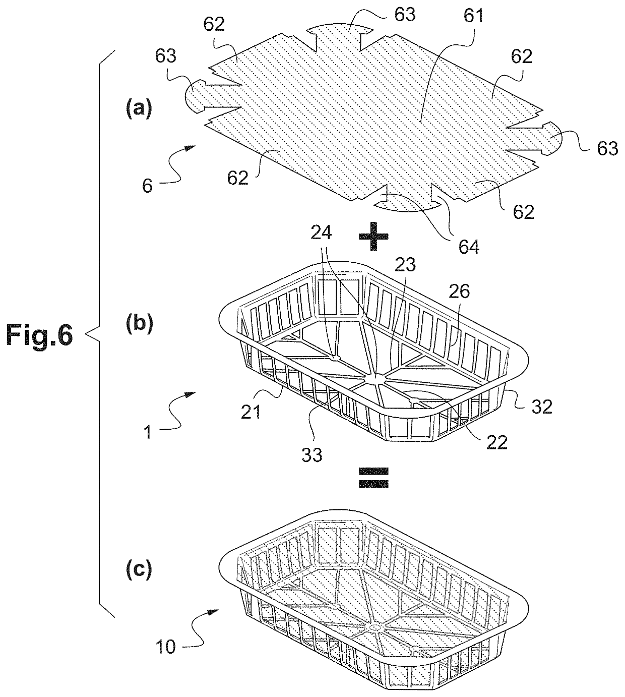 Biodegradable packaging, method for manufacturing same and uses thereof