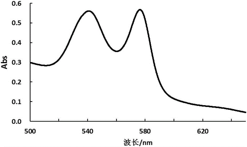 Hemoglobin coloring agent and preparation method thereof