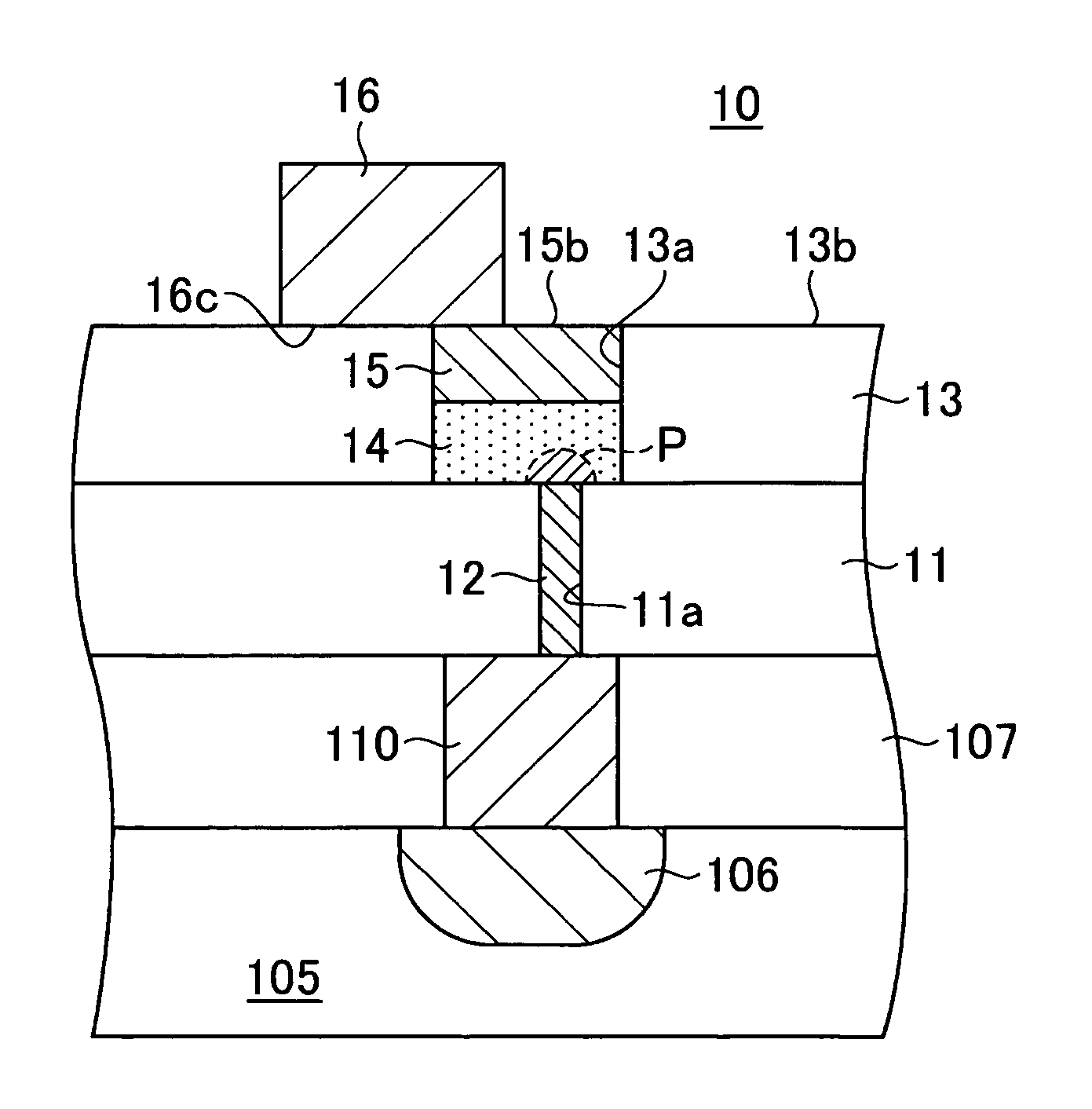 Electrically rewritable non-volatile memory element and method of manufacturing the same