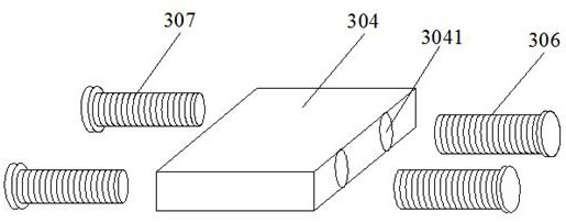 Single-person rapid dismounting device for agricultural machinery crawler belt