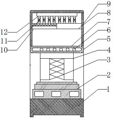 Removable gas hole type flat panel vulcanizing machine