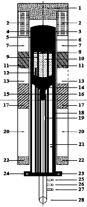 VGF/VB gallium arsenide single-crystal furnace structure and growing method