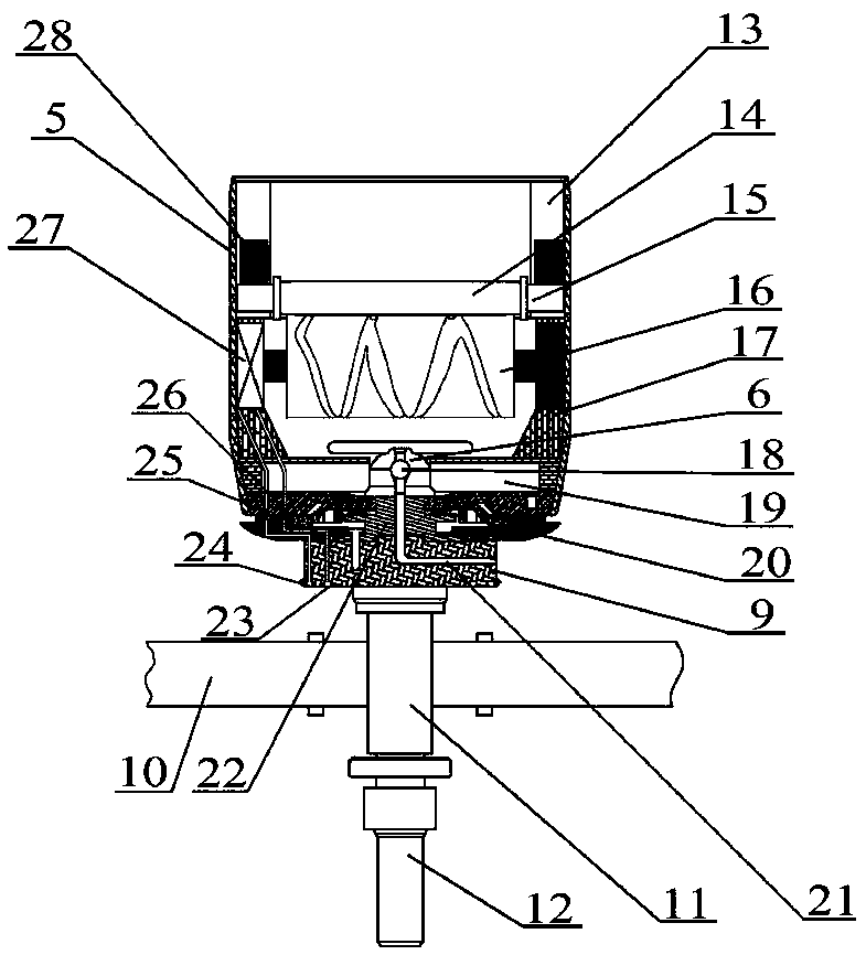 Two-for-one twisting type spinning frame