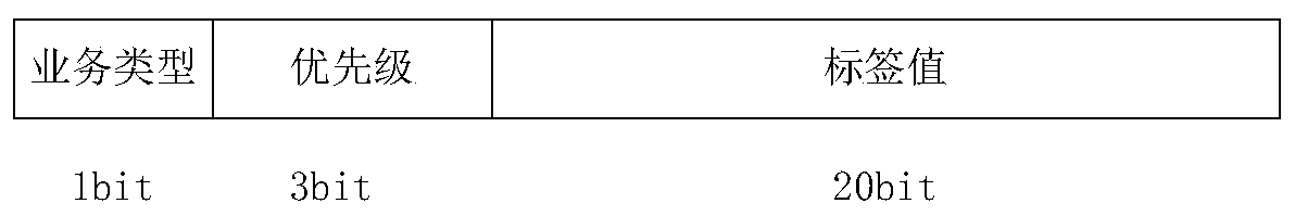 Variable-length label design method suitable for multi-service type satellite network