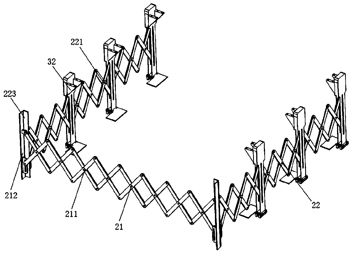 Foldable transferring and nursing robot